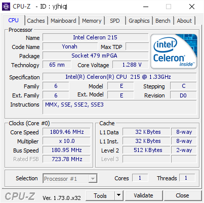 screenshot of CPU-Z validation for Dump [yjhiqj] - Submitted by  Haris_Pc  - 2015-10-05 19:09:27