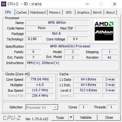 screenshot of CPU-Z validation for Dump [yraciq] - Submitted by  Mr.Scott  - 2015-11-18 01:21:31