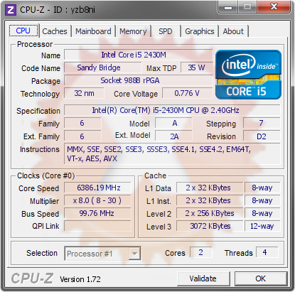 screenshot of CPU-Z validation for Dump [yzb8ni] - Submitted by  ZZ-ÏÊ  - 2015-04-18 05:04:01