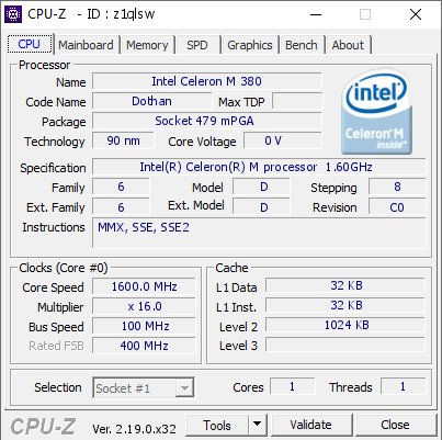 screenshot of CPU-Z validation for Dump [z1qlsw] - Submitted by  AND-ПК  - 2026-05-10 06:26:32