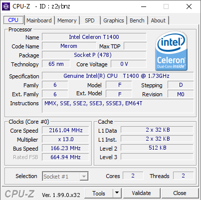 screenshot of CPU-Z validation for Dump [z2ybnz] - Submitted by  DESKTOP-BDU8LNF  - 2022-02-28 14:51:34