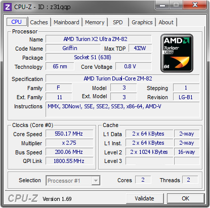screenshot of CPU-Z validation for Dump [z31qqp] - Submitted by  ALBERT-PC  - 2014-07-01 23:07:52