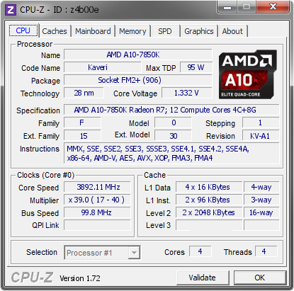 screenshot of CPU-Z validation for Dump [z4b00e] - Submitted by  NUT-PC  - 2015-03-03 14:03:11