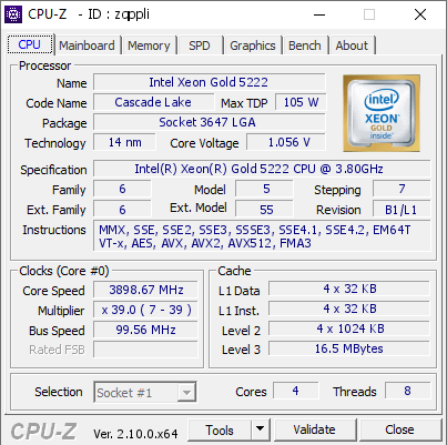 screenshot of CPU-Z validation for Dump [zqppli] - Submitted by  BURKAY  - 2024-07-24 13:30:31