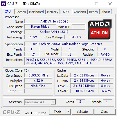 screenshot of CPU-Z validation for Dump [0fia7b] - Submitted by  Agustinus Alvin Wicaksono  - 2018-11-03 20:32:41