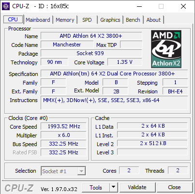screenshot of CPU-Z validation for Dump [16x85c] - Submitted by  Dry_Ice777  - 2021-10-23 07:55:47