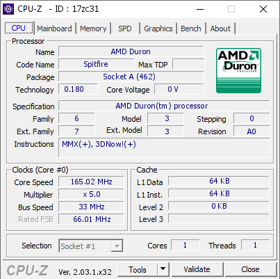 screenshot of CPU-Z validation for Dump [17zc31] - Submitted by  ludek  - 2022-12-04 15:38:56