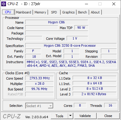 screenshot of CPU-Z validation for Dump [27jelr] - Submitted by  DESKTOP-LE6L1I6  - 2023-01-06 03:43:12