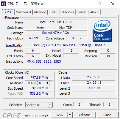 screenshot of CPU-Z validation for Dump [328psw] - Submitted by  DESKTOP-171Q843  - 2024-12-18 19:44:38