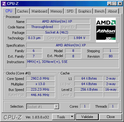 screenshot of CPU-Z validation for Dump [43nfm8] - Submitted by  Sparks.nl  - 2021-04-10 18:31:10