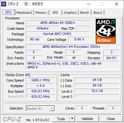 screenshot of CPU-Z validation for Dump [4l82k5] - Submitted by  life_in_the_shadow  - 2023-11-27 05:07:52