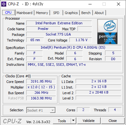 screenshot of CPU-Z validation for Dump [4yki3y] - Submitted by  SingularNugget  - 2025-09-24 06:46:53