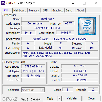 screenshot of CPU-Z validation for Dump [52grtq] - Submitted by  DESKTOP-MT024H4  - 2025-10-24 18:29:56