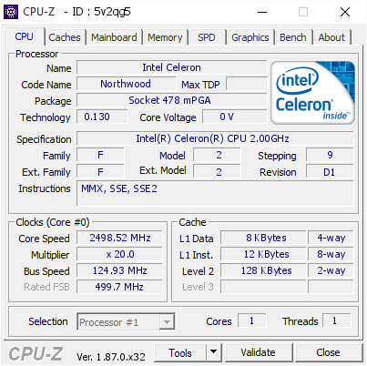 screenshot of CPU-Z validation for Dump [5v2qg5] - Submitted by  Omega-man  - 2019-06-15 12:32:49