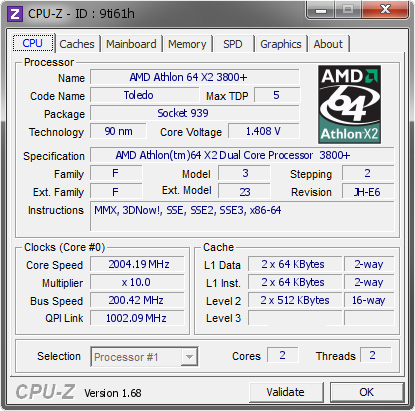 screenshot of CPU-Z validation for Dump [9ti61h] - Submitted by  ROOT-BOOT-ÏÊ  - 2014-01-09 18:01:36