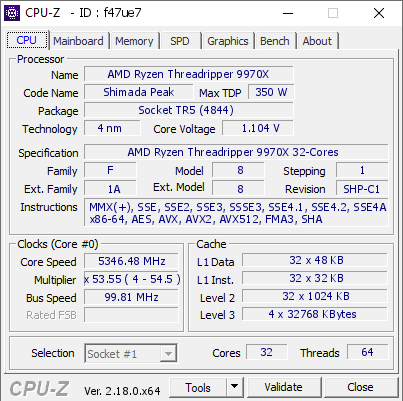 screenshot of CPU-Z validation for Dump [f47ue7] - Submitted by  Anonymous  - 2026-03-13 00:11:10