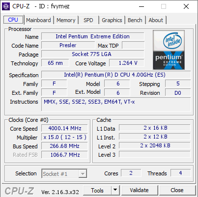 screenshot of CPU-Z validation for Dump [fvymez] - Submitted by  SingularNugget  - 2025-09-21 19:44:44