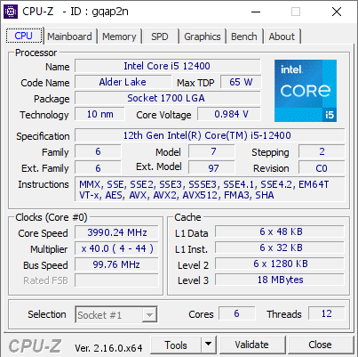 screenshot of CPU-Z validation for Dump [gqap2n] - Submitted by  DESKTOP-UET3IE1  - 2025-09-14 07:29:43