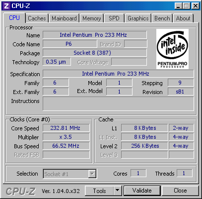 screenshot of CPU-Z validation for Dump [ihpzsc] - Submitted by  BetaC  - 2026-03-16 07:32:54