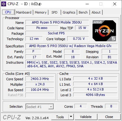 screenshot of CPU-Z validation for Dump [iid2up] - Submitted by  DESKTOP-5OE9AMG  - 2026-07-01 14:14:57