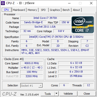 screenshot of CPU-Z validation for Dump [jn5evw] - Submitted by  Anonymous  - 2025-05-01 21:43:49