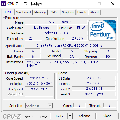 screenshot of CPU-Z validation for Dump [juujgw] - Submitted by  DESKTOP-14610US  - 2025-07-25 02:43:59
