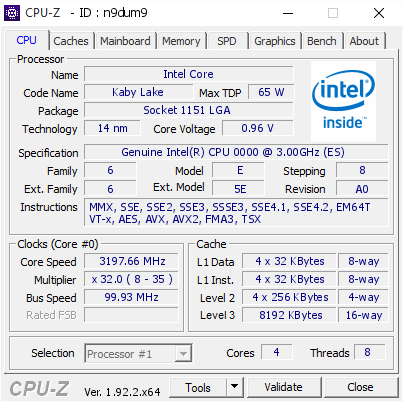 screenshot of CPU-Z validation for Dump [n9dum9] - Submitted by  IMANGRY  - 2020-07-23 18:14:23