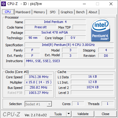 screenshot of CPU-Z validation for Dump [piq7pw] - Submitted by  Dry_Ice777  - 2026-01-17 06:13:47