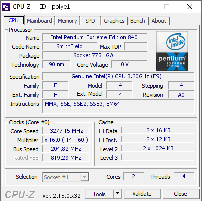 screenshot of CPU-Z validation for Dump [ppiye1] - Submitted by  FUGGER  - 2025-04-26 06:28:57