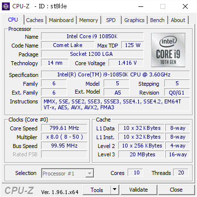 screenshot of CPU-Z validation for Dump [st8kle] - Submitted by  DESKTOP-3DO42HA  - 2021-08-19 21:13:27