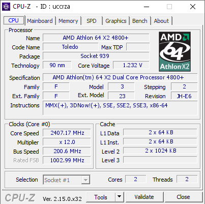 screenshot of CPU-Z validation for Dump [uccrza] - Submitted by  LXC37  - 2025-09-13 01:24:11