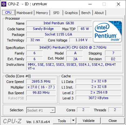 intel pentium cpu g630 drivers download