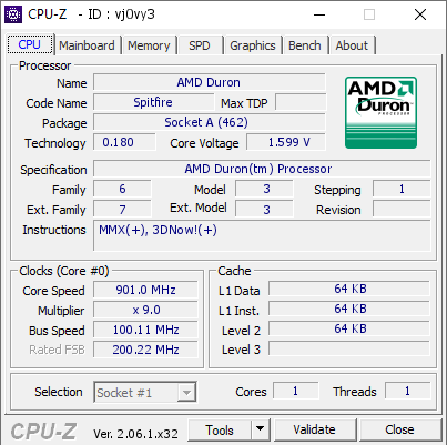 screenshot of CPU-Z validation for Dump [vj0vy3] - Submitted by  Xhoba  - 2023-09-24 10:58:41