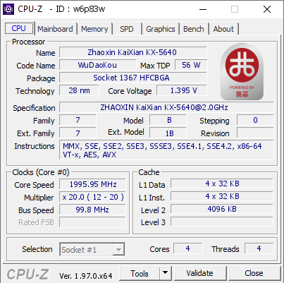 screenshot of CPU-Z validation for Dump [w6p83w] - Submitted by  masterdeejay  - 2021-08-26 19:31:54
